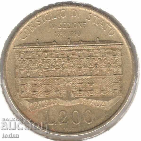 Italy-200 Lire-1990 R-KM#135-State Council Italy-200 Lire-1990 R-KM#135-State Council