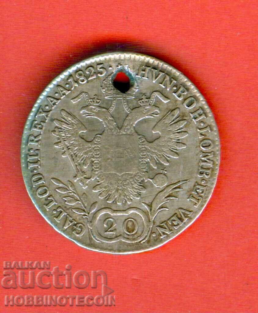 AUSTRIA AUSTRIA 20 issue - issue 1825 A - SILVER SILVER AUSTRIA AUSTRIA 20 issue - issue 1825 A - SILVER SILVER