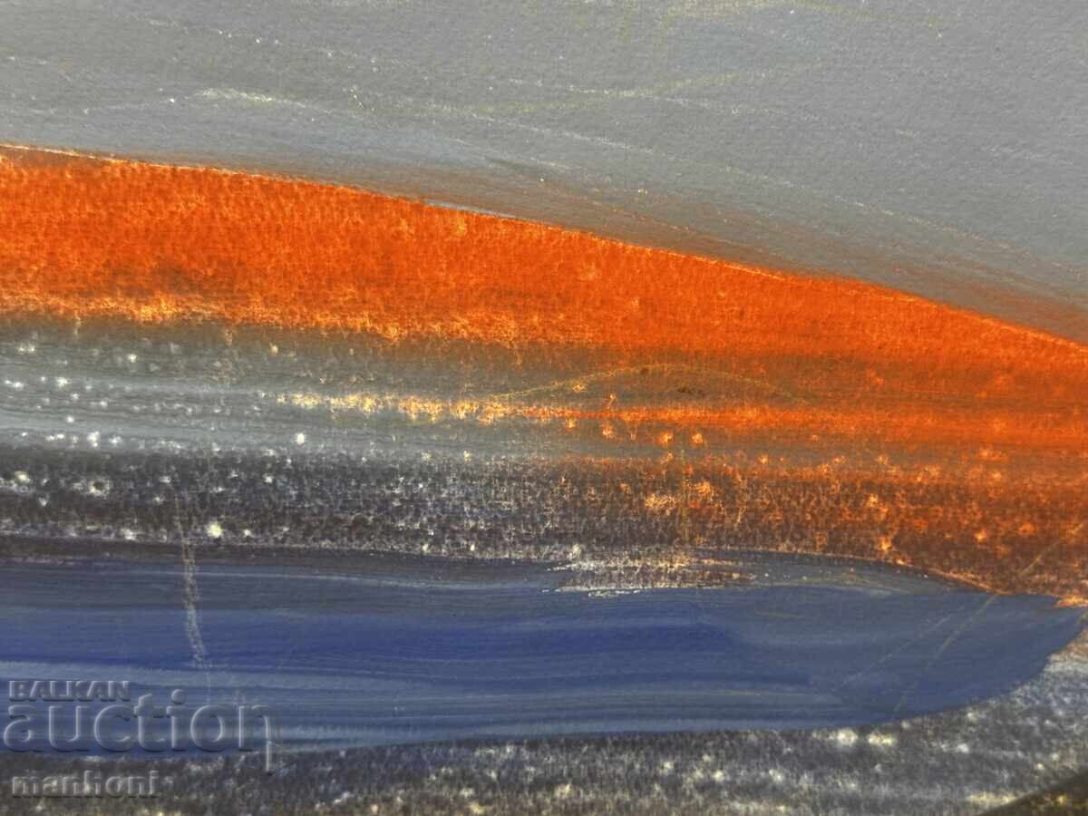 1623 Vesko Velev abstraction signed 1999. W. 70/50 cm. with price 900.00 BGN | € 460.16 1623 Vesko Velev abstraction signed 1999. W. 70/50 cm. with price 900.00 BGN | € 460.16