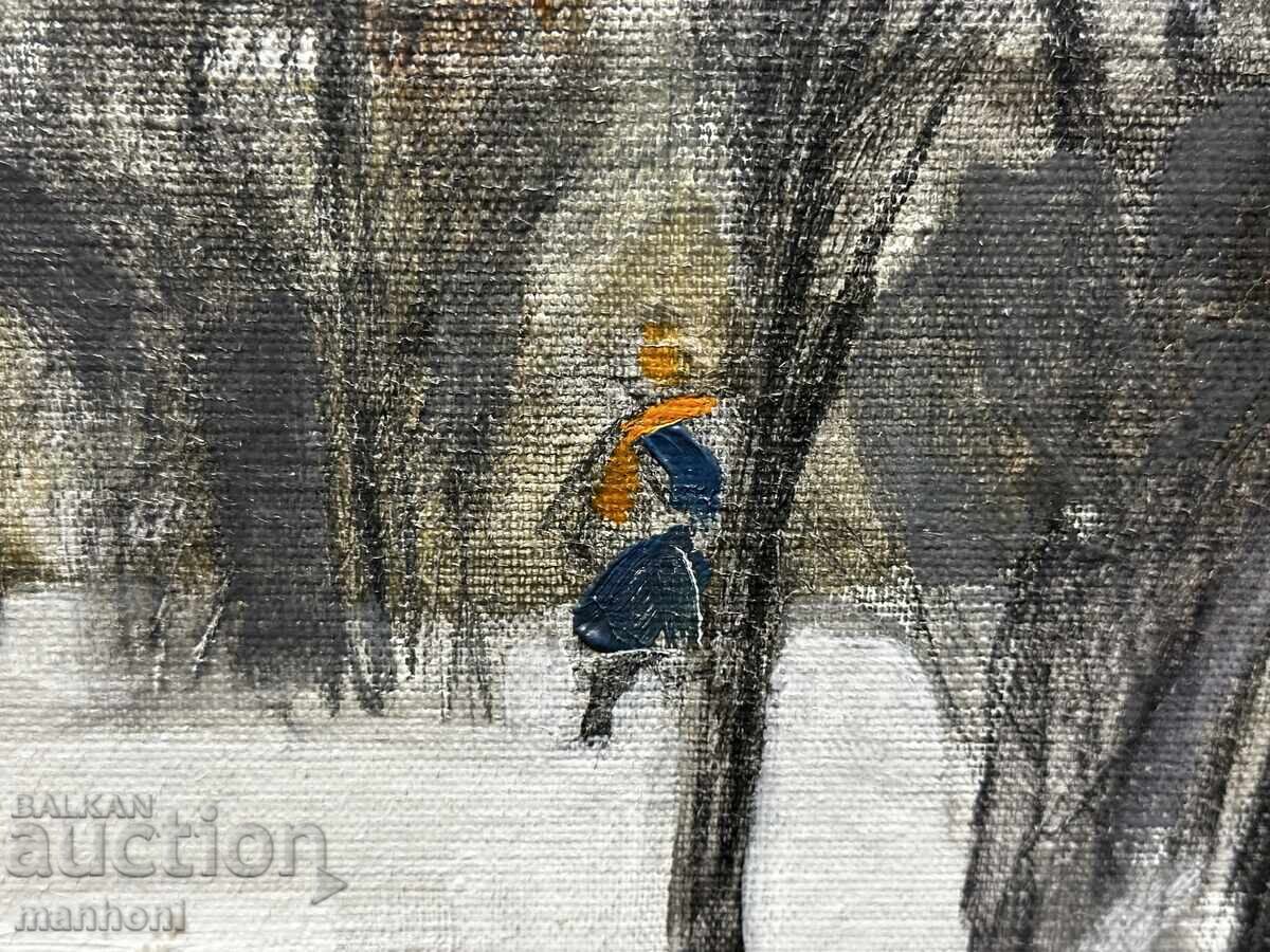 Auction 1625 Hristo Yotov Landscape from Sofia oil on canvas signed Auction 1625 Hristo Yotov Landscape from Sofia oil on canvas signed