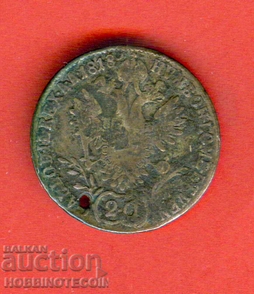 AUSTRIA AUSTRIA 20 issue - issue 1818 A - SILVER SILVER AUSTRIA AUSTRIA 20 issue - issue 1818 A - SILVER SILVER