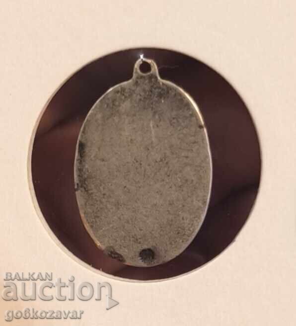Auction  Old amulet pendant, Virgin Mary and the baby, Silver 0.950