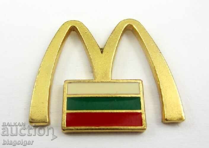 McDonald's Bulgaria-Rare sign-Enamel McDonald's Bulgaria-Rare sign-Enamel