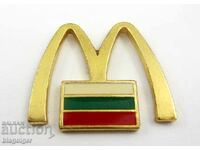 McDonald's Bulgaria-Rare sign-Enamel