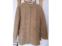 Women's wool bouclé coat