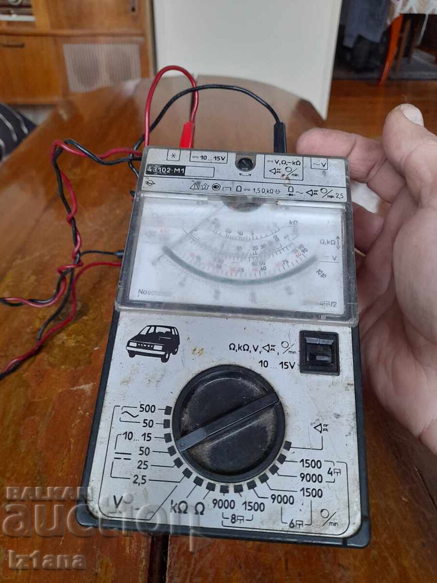 Old multimeter, automotive device 43102-M1 with price 37.00 BGN | € 18.92