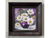 R. Kiryakova μικρός πίνακας - "Λουλούδια" ΣΒΧ Γκαλερί