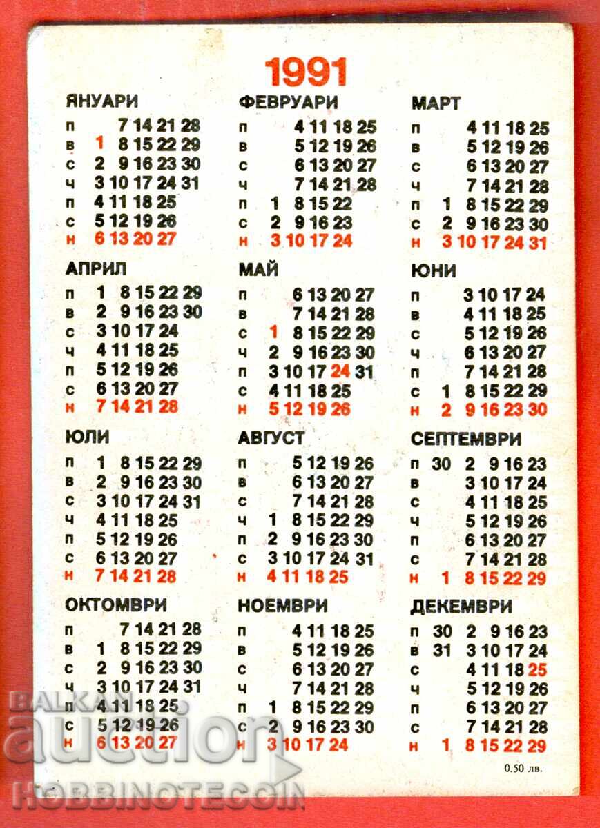 CALENDAR - CHRYSANTHEMUM FLOWER - 1991 with price 1.49 BGN | € 0.76 CALENDAR - CHRYSANTHEMUM FLOWER - 1991 with price 1.49 BGN | € 0.76