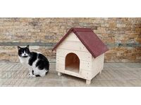 Wooden cat house dog house for cats dogs