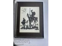 pictura Don Quijote și Sancho Panza de Picasso