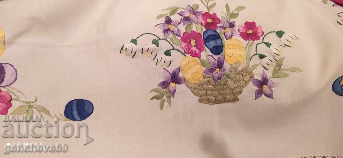 Beautiful new embroidered tablecloth with price € 12.00 | 23.47 BGN