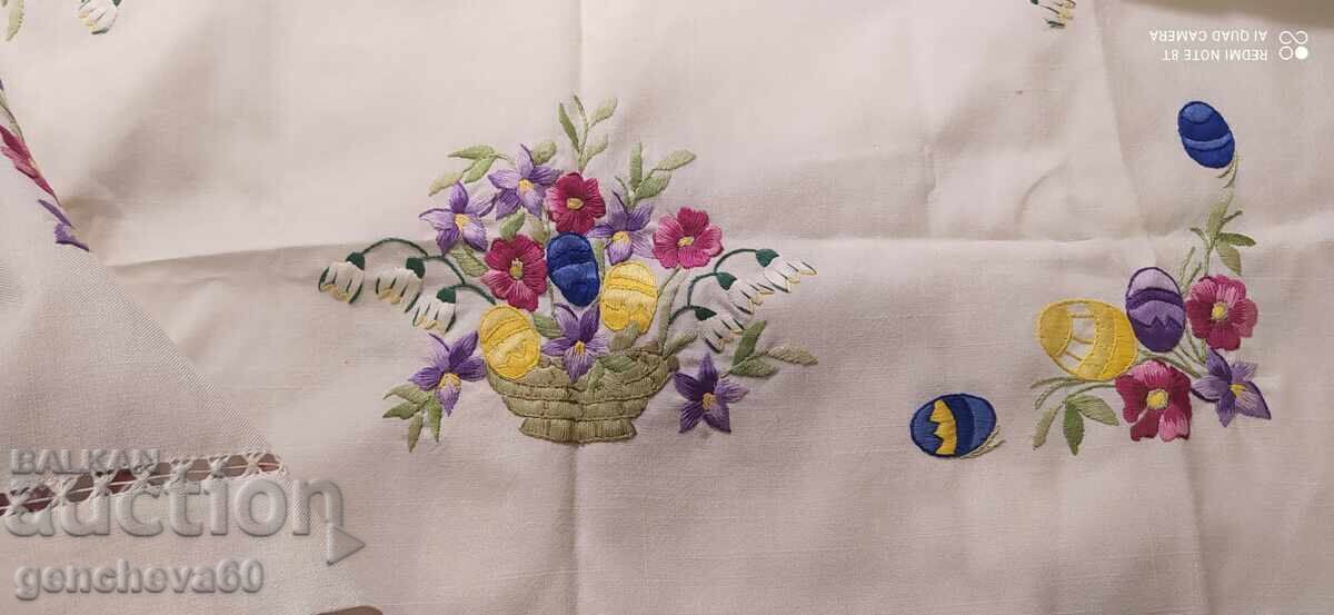 Beautiful new embroidered tablecloth - 6