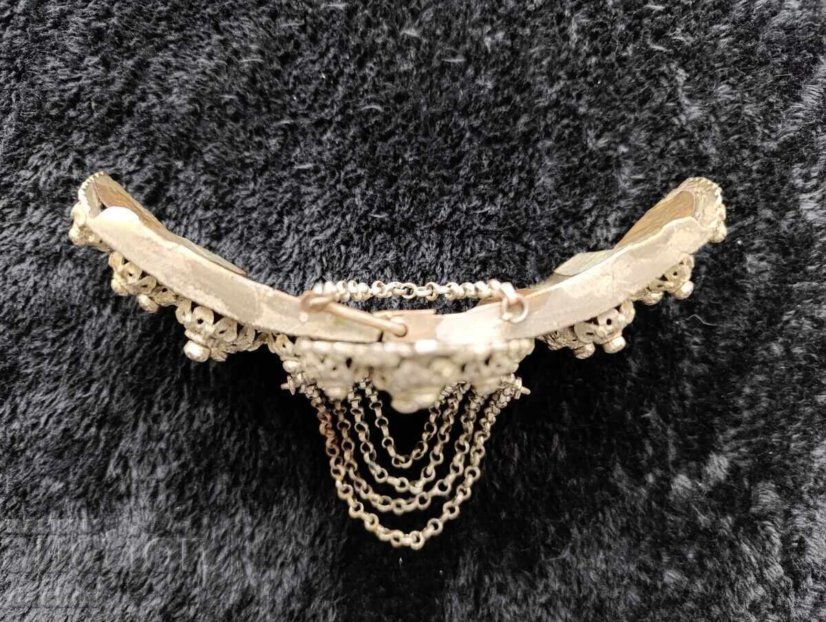 Renaissance silver buckles TETEVEN buckle belt costume 19th Century - 5