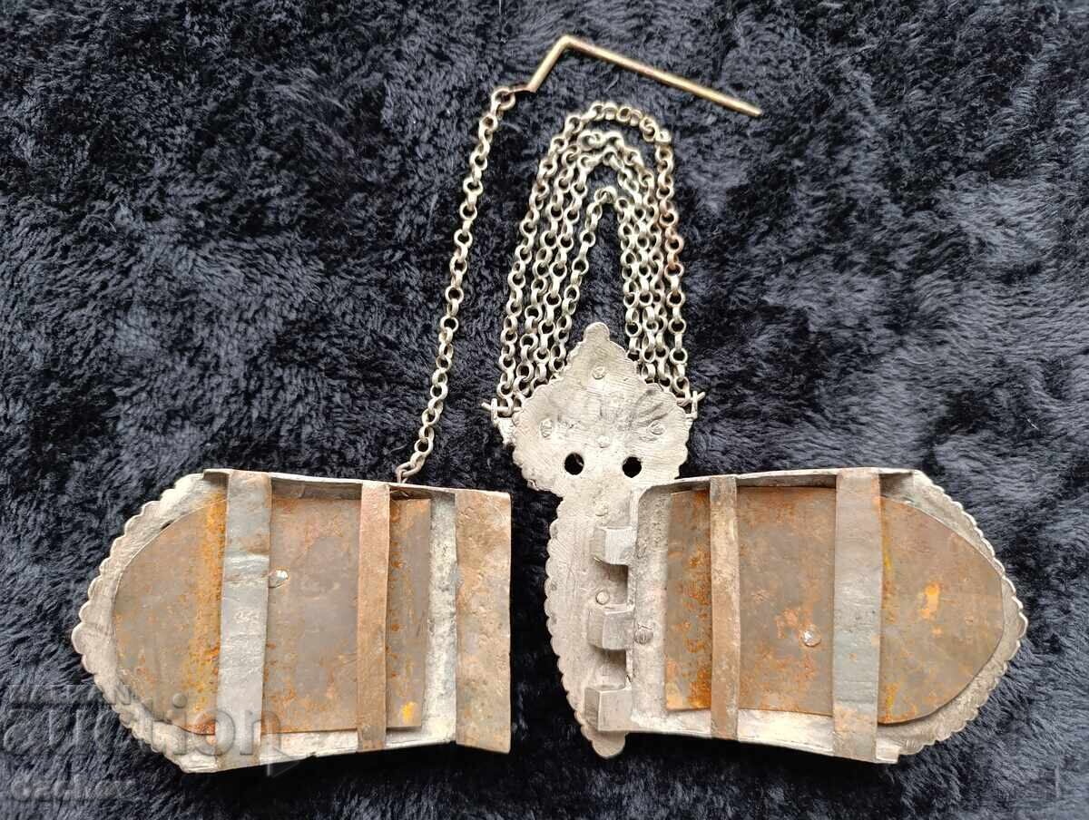 Renaissance silver buckles TETEVEN buckle belt costume 19th Century - 7