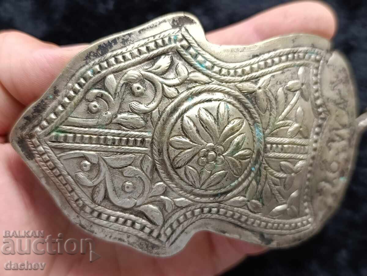 Auction  Macedonian Renaissance Silver Buckle Belt Costume 19th Century