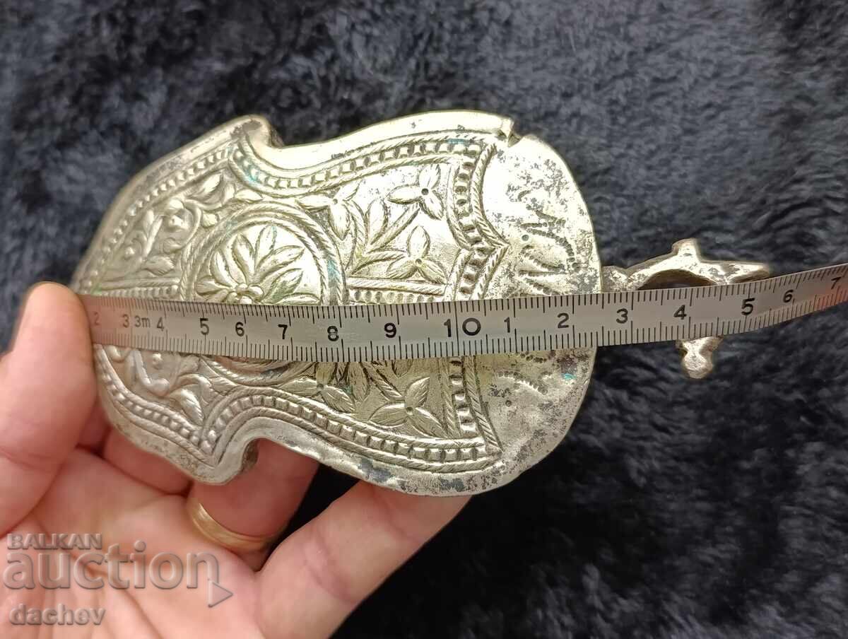 Macedonian Renaissance Silver Buckle Belt Costume 19th Century - 6
