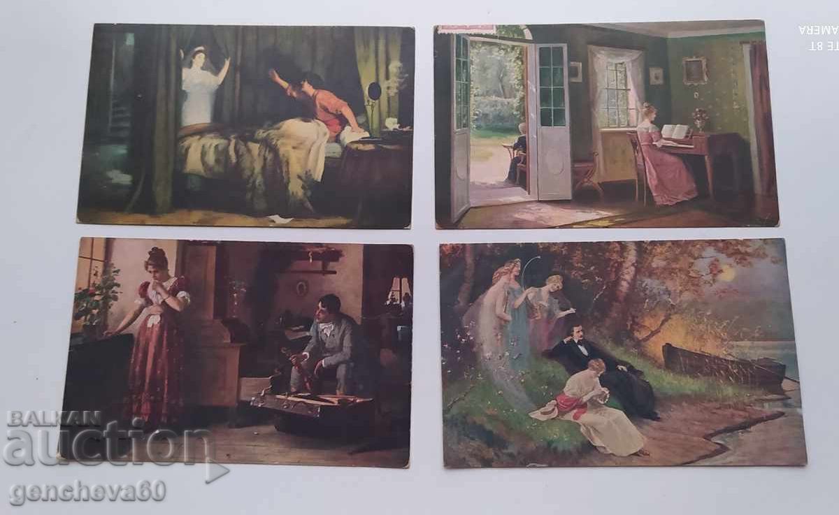 Стари картички 1918г.марки с цена € 12.00 | 23.47 лв.