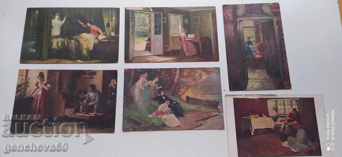Стари картички 1918г.марки Стари картички 1918г.марки