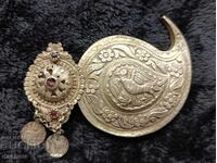 Renaissance Silver Buckle Half Belt Costume 19th Century