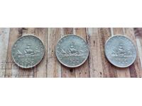 Lot of 3 silver coins 500 Lire 1959