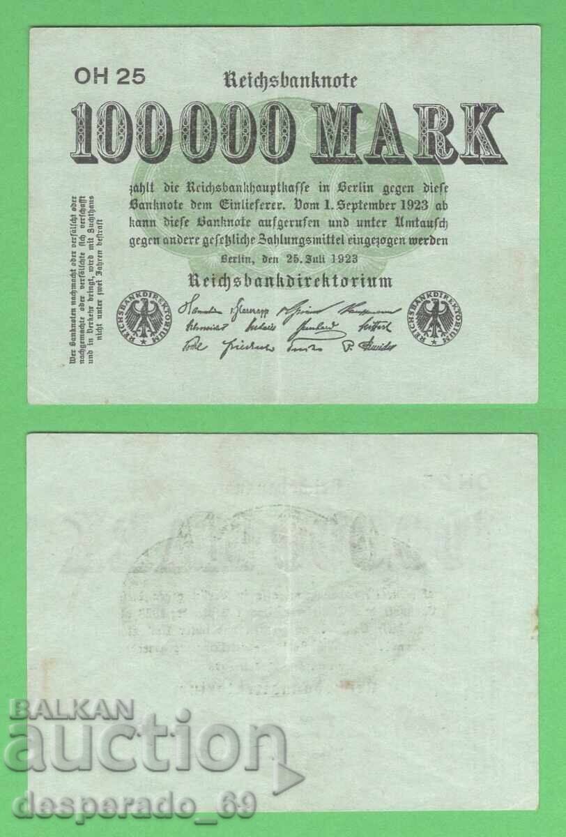 (¯`'•.¸GERMANY 100,000 marks 25.07.1923 (1)¸.•'´¯) (¯`'•.¸GERMANY 100,000 marks 25.07.1923 (1)¸.•'´¯)