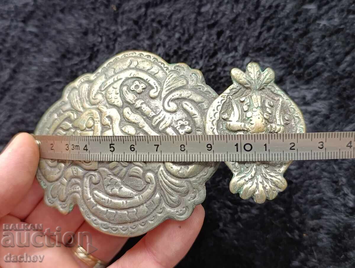 Renaissance Silver Half Buckle Belt Costume 19th Century - 5 Renaissance Silver Half Buckle Belt Costume 19th Century - 5