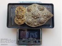 Renaissance Silver Half Buckle Belt Costume 19th Century