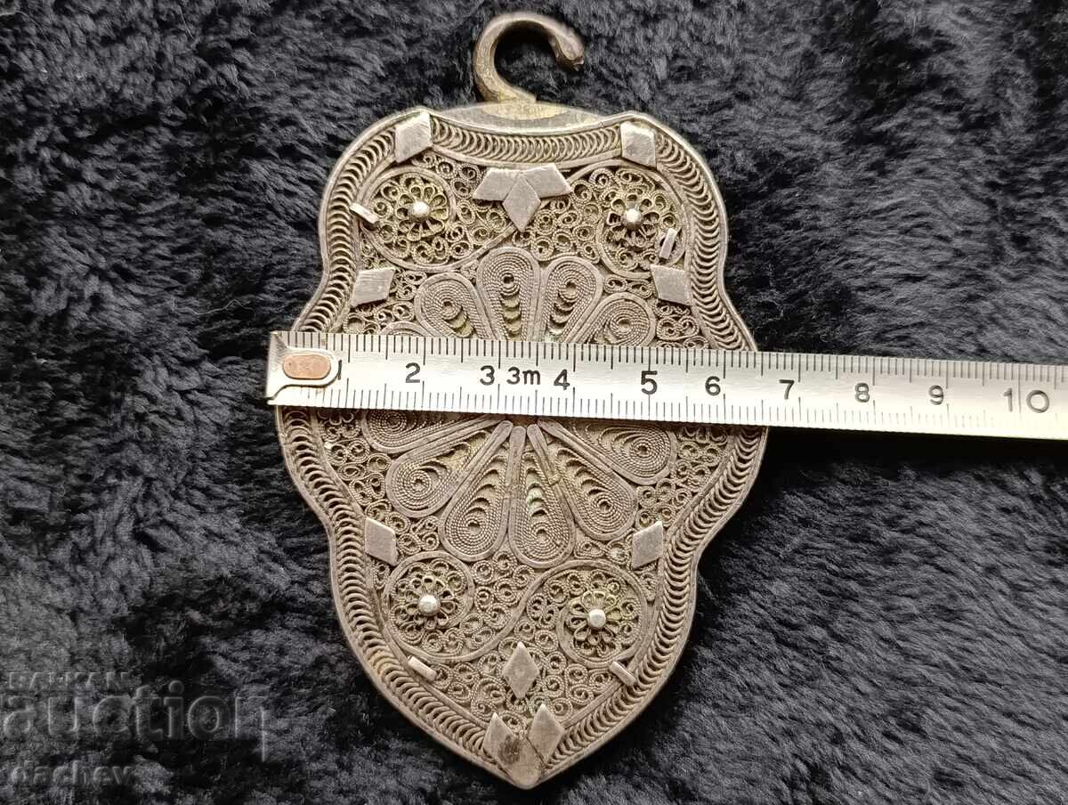 Renaissance Silver Half Buckle Belt Costume 19th Century - 5 Renaissance Silver Half Buckle Belt Costume 19th Century - 5