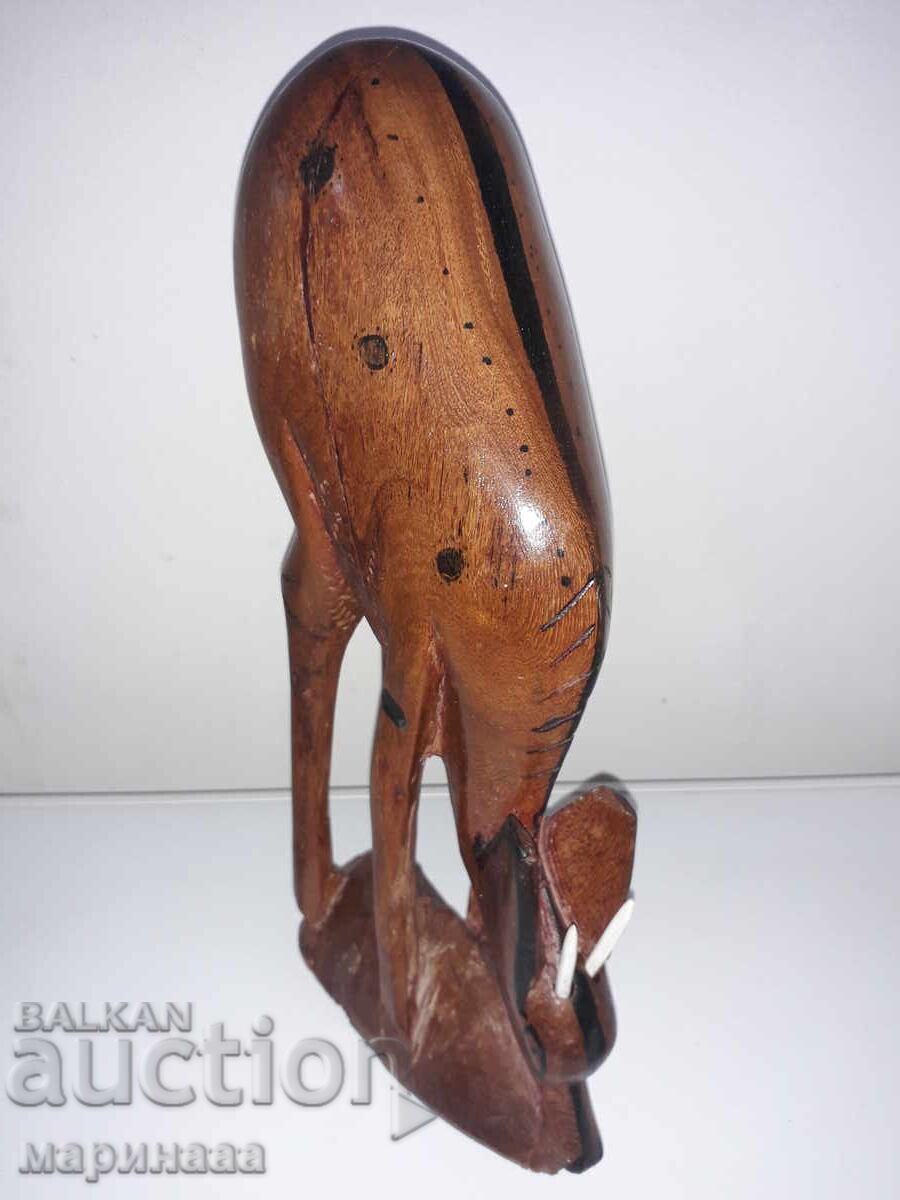 LARGE WOOD CARVING.FIGURE. 1.447 KG - 5 LARGE WOOD CARVING.FIGURE. 1.447 KG - 5