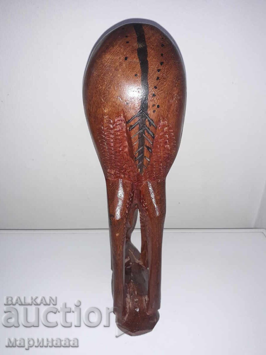 LARGE WOOD CARVING.FIGURE. 1.447 KG - 7 LARGE WOOD CARVING.FIGURE. 1.447 KG - 7