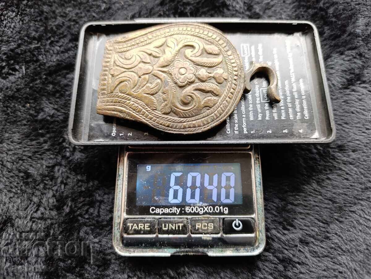 Renaissance Silver Half Buckle Belt Costume 19th Century - 5