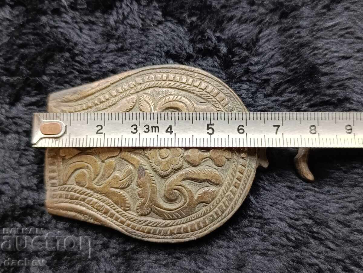 Renaissance Silver Half Buckle Belt Costume 19th Century - 6
