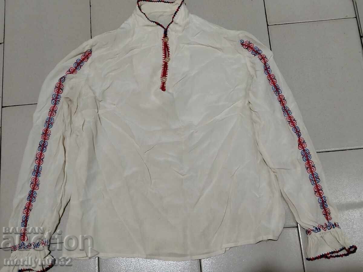 Children's shirt silk Bulgarian embroidery folk costume embroidery Children's shirt silk Bulgarian embroidery folk costume embroidery
