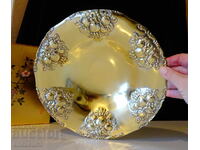 Χάλκινο φρουτιέρα, ανάγλυφα φρούτα, μπαρόκ