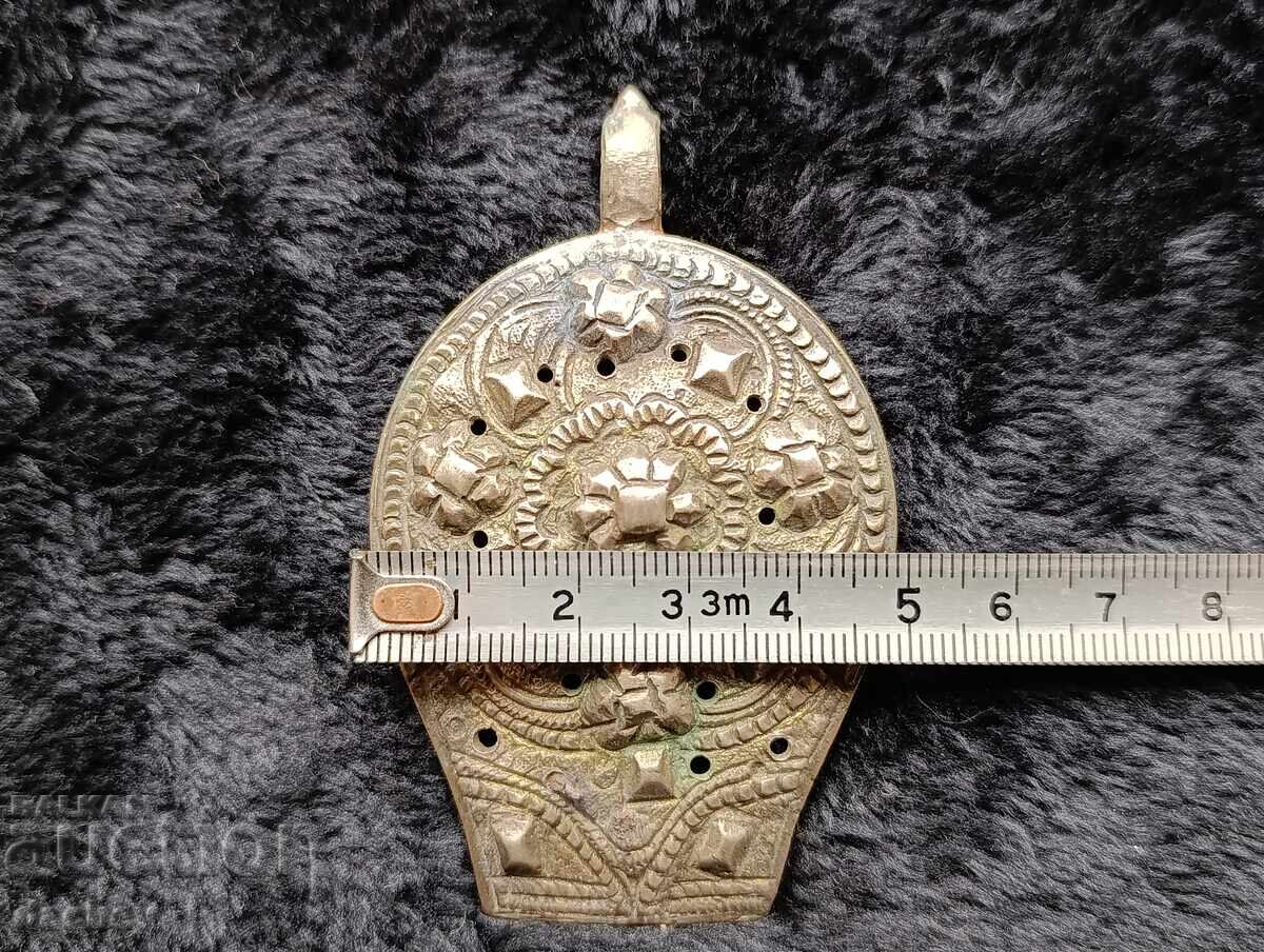 Renaissance Silver Half Buckle Belt Costume 19th Century - 7