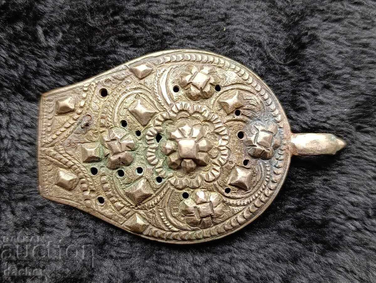 Renaissance Silver Half Buckle Belt Costume 19th Century