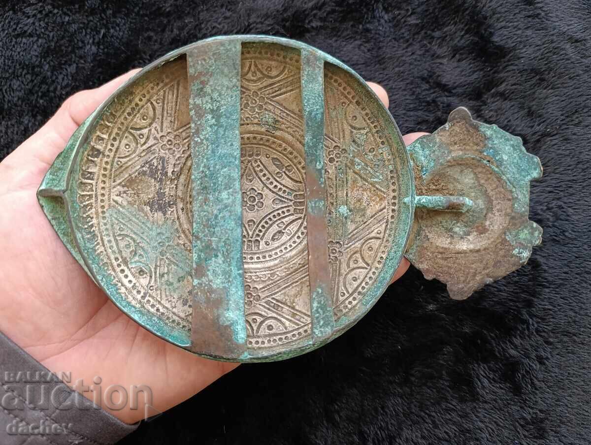 Renaissance Silver Half Buckle Belt Costume 19th Century - 5