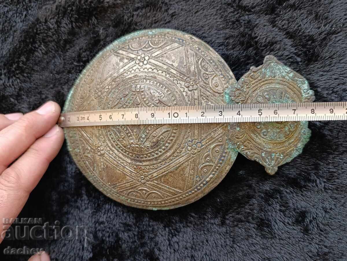 Renaissance Silver Half Buckle Belt Costume 19th Century - 6