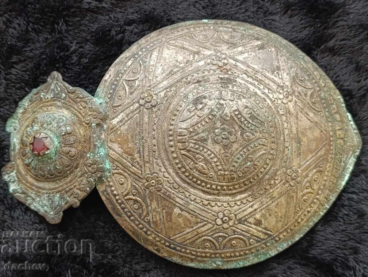 Renaissance Silver Half Buckle Belt Costume 19th Century
