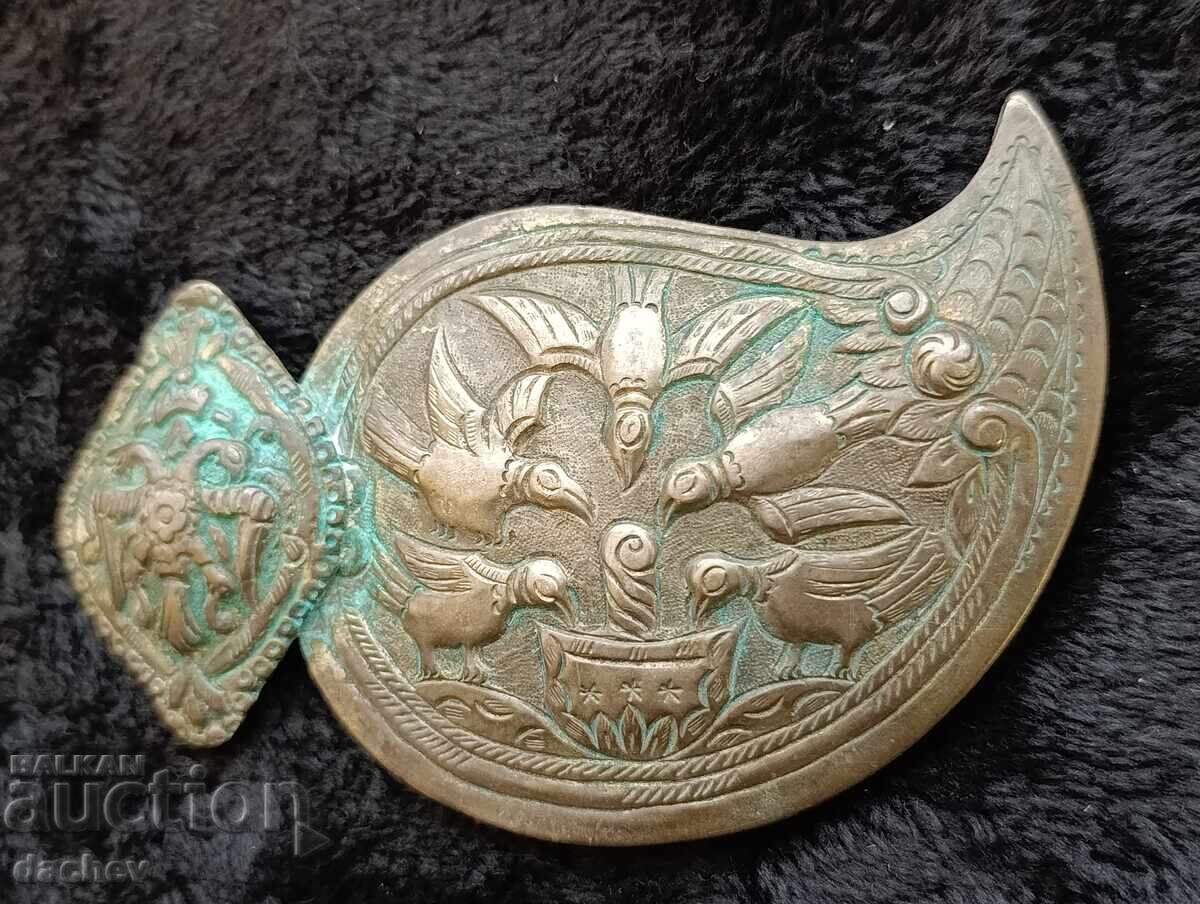 Auction  Renaissance Silver Half Buckle Belt Costume 19th Century