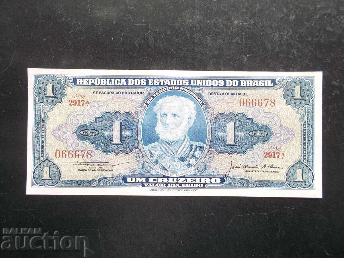BRAZIL, 1 cruzeiro, UNC BRAZIL, 1 cruzeiro, UNC