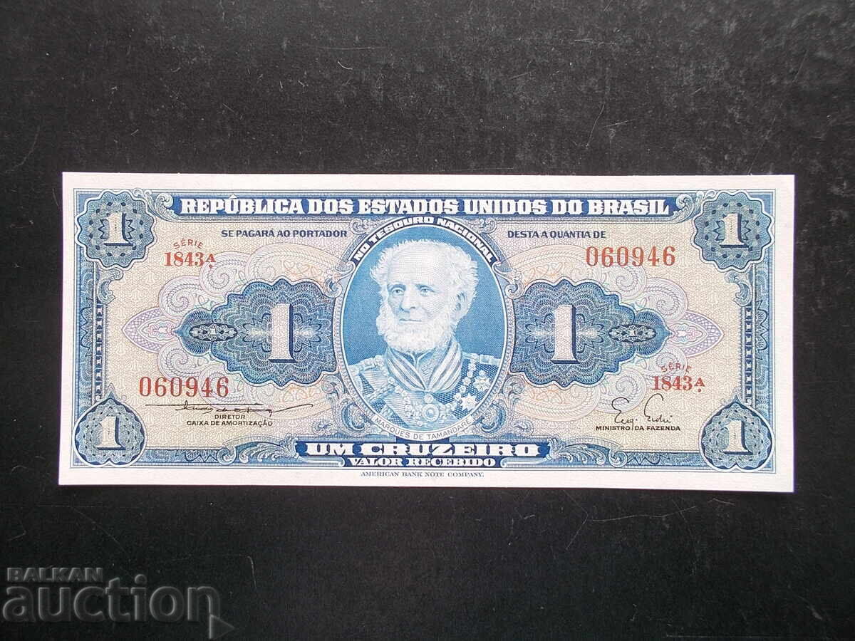 ΒΡΑΖΙΛΙΑ, 1 κρουζέιρο, UNC ΒΡΑΖΙΛΙΑ, 1 κρουζέιρο, UNC