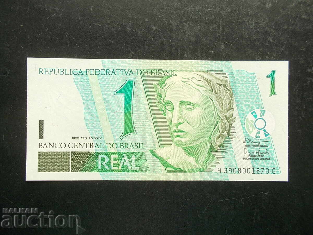 ΒΡΑΖΙΛΙΑ, 1 πραγματικό, UNC ΒΡΑΖΙΛΙΑ, 1 πραγματικό, UNC