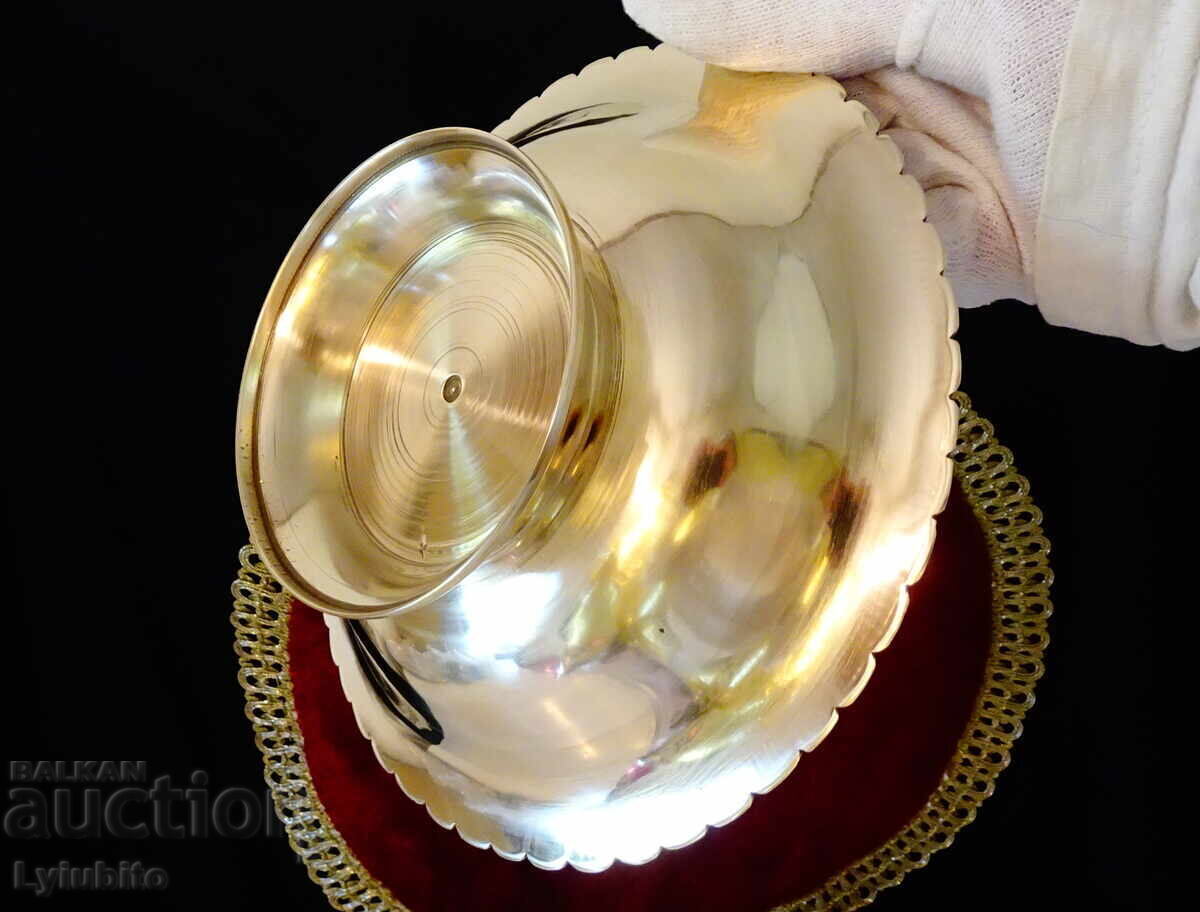 Delivery of High bronze fruit bowl Peacock, cloisonné enamel