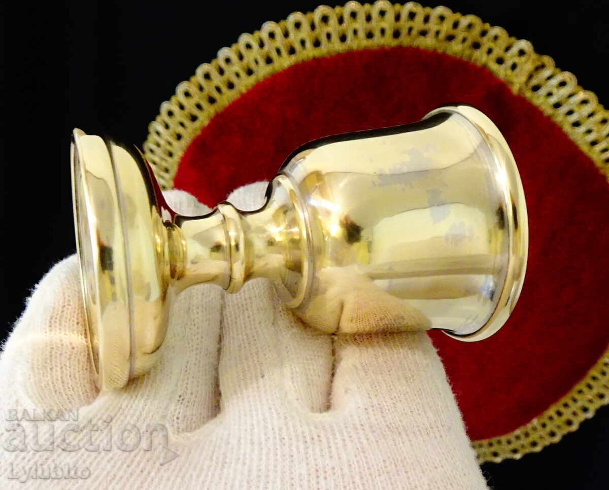 Delivery of Bronze Rakia Cup with Double Walls Delivery of Bronze Rakia Cup with Double Walls