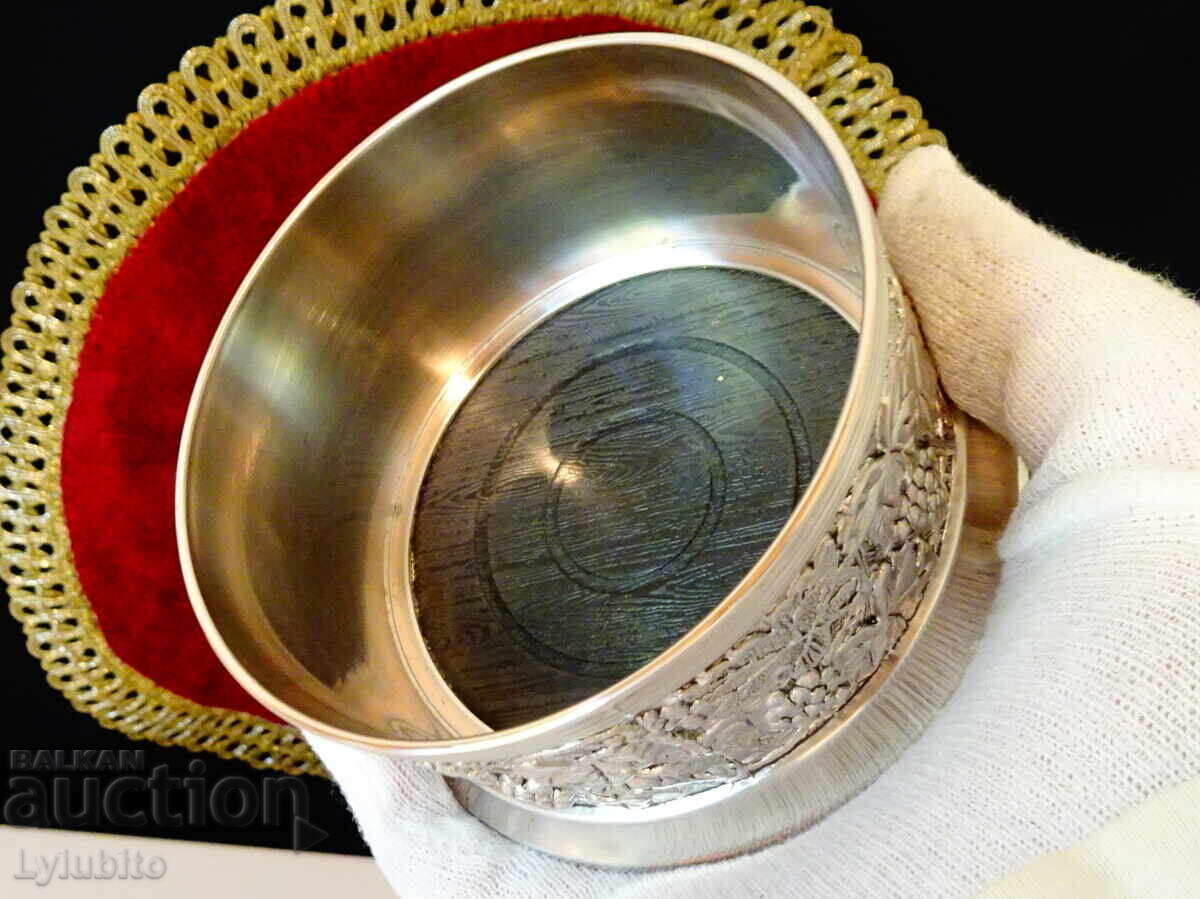 Silver-plated bottle holder, vines - 5 Silver-plated bottle holder, vines - 5