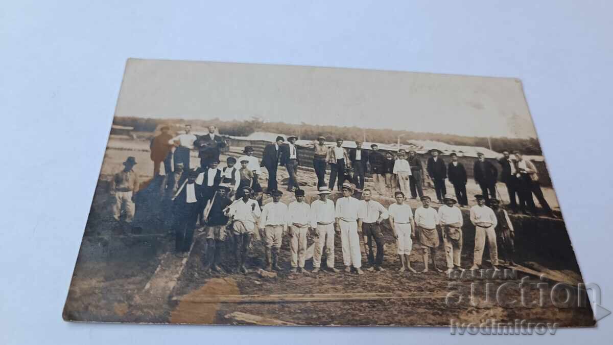 Photo Workers in a brickyard