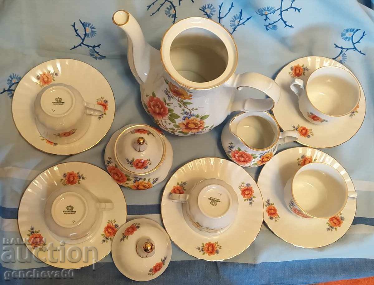 Bavarian floral porcelain coffee set "Kronester" with price € 60.00 | 117.35 BGN Bavarian floral porcelain coffee set "Kronester" with price € 60.00 | 117.35 BGN