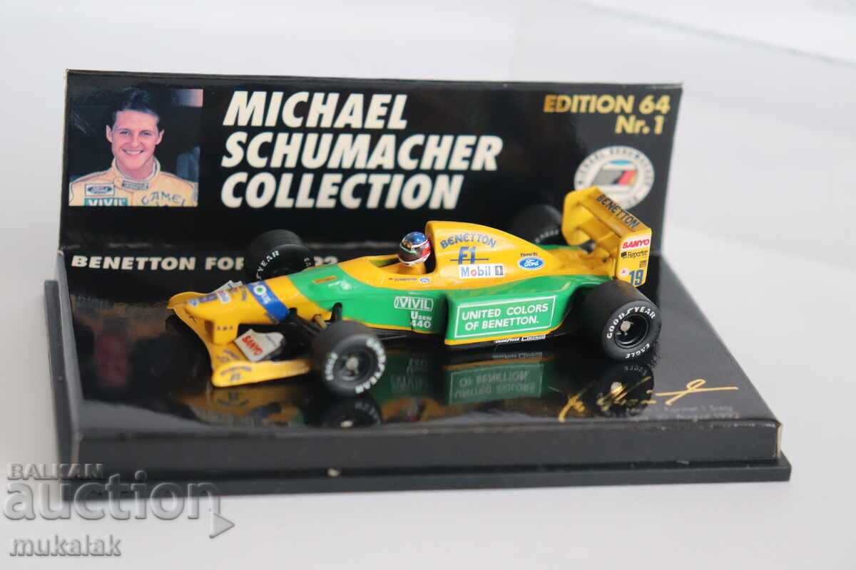 Auction 1:64 MINICHAMPS BENETTON FORD FORMULA 1 F1 MODEL Auction 1:64 MINICHAMPS BENETTON FORD FORMULA 1 F1 MODEL