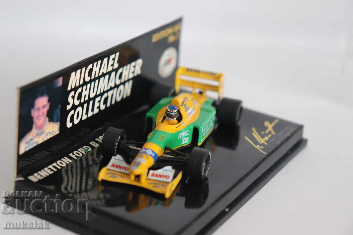 1:64 MINICHAMPS BENETTON FORD FORMULA 1 F1 MODEL - 5 1:64 MINICHAMPS BENETTON FORD FORMULA 1 F1 MODEL - 5